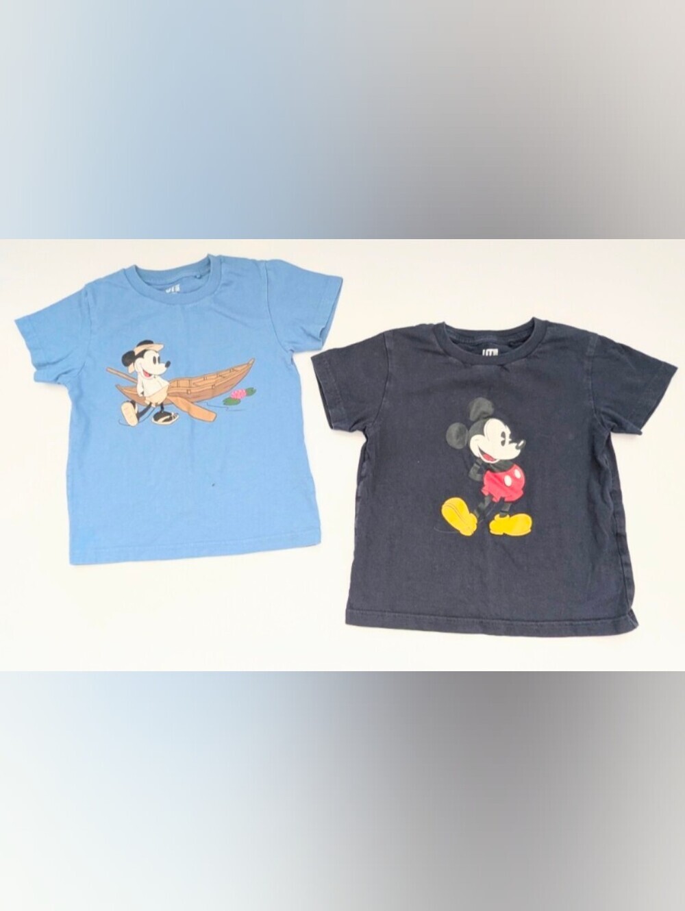 Bundle of 2 Disney Kids' (Size 3-4) Mickey & Minnie Mouse Graphic Tees/T-Shirts